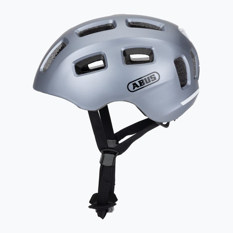 Kask rowerowy dziecięcy ABUS Youn-I 2.0 graphite silver 3