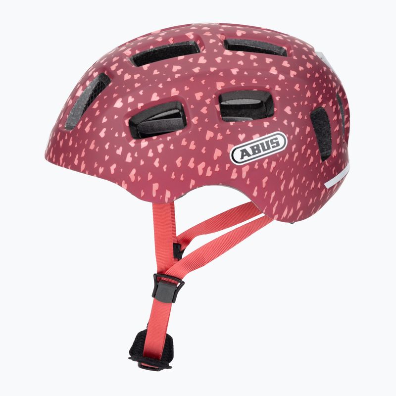 Kask rowerowy dziecięcy ABUS Youn-I 2.0 cherry heart 3