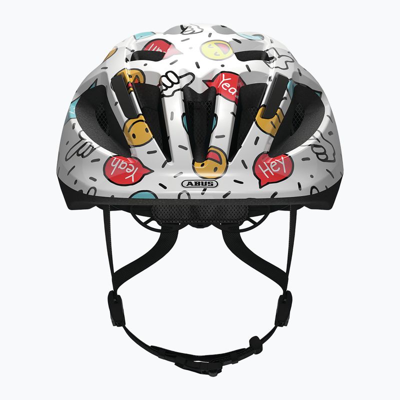 Kask rowerowy dziecięcy ABUS Smooty 2.0 white smiley 9