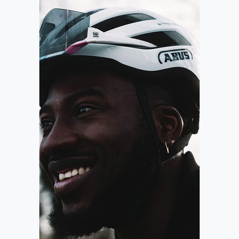 Kask rowerowy ABUS Wingback polar white 15