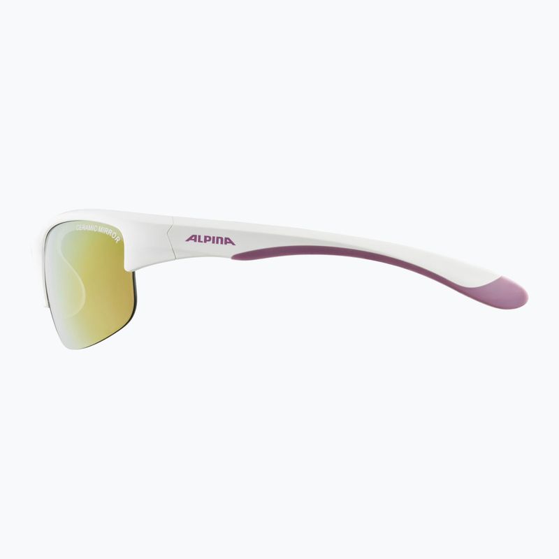 Okulary przeciwsłoneczne dziecięce Alpina Junior Flexxy Youth HR white purple matt/ pink mirror 5