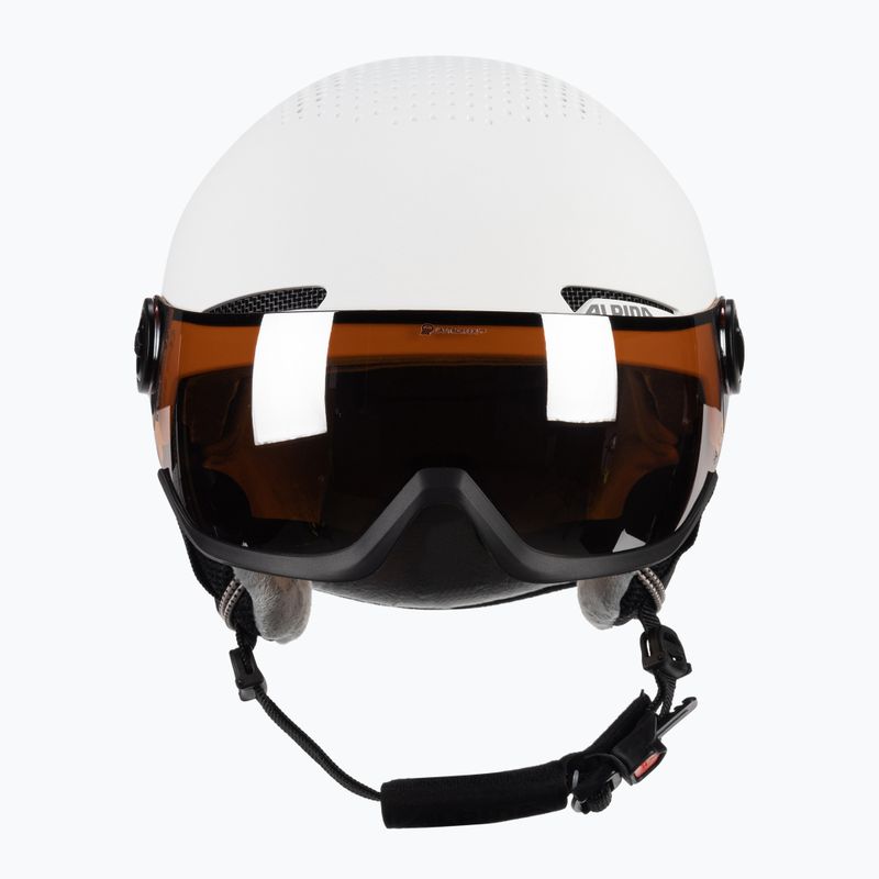 Kask narciarski Alpina Arber Visor Q-Lite white matt 2