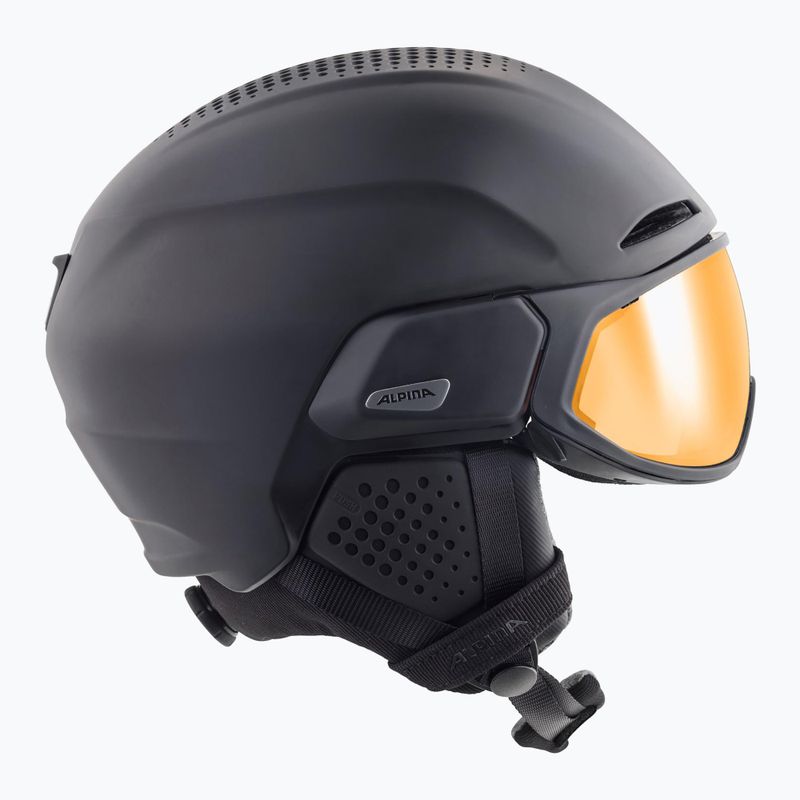 Kask narciarski Alpina Alto Q-Lite black matt/gold mirror 9