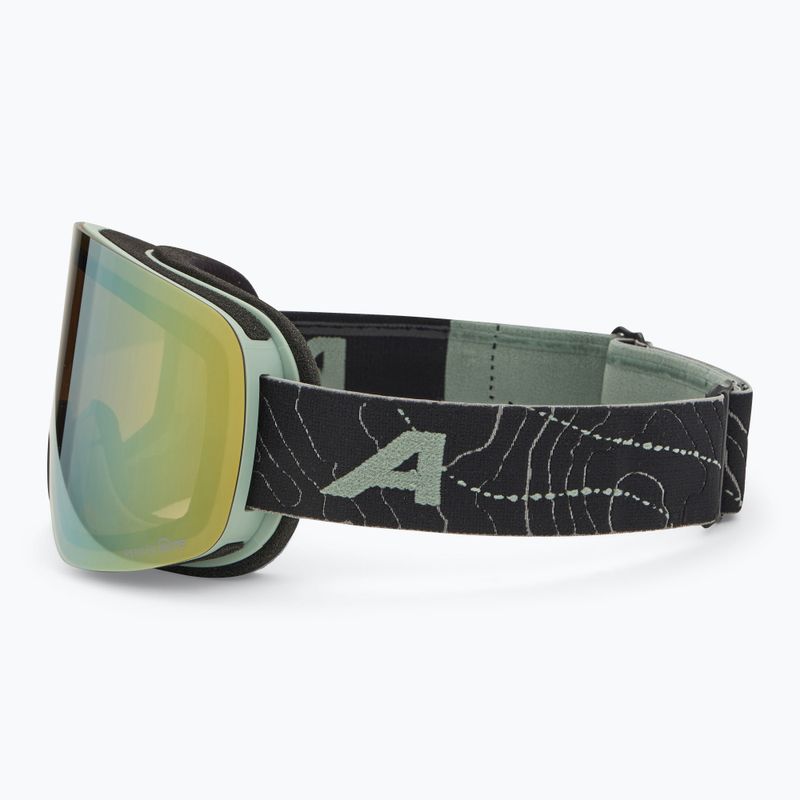 Gogle narciarskie Alpina Penken Q-Lite willow/ green matt/ gold 4