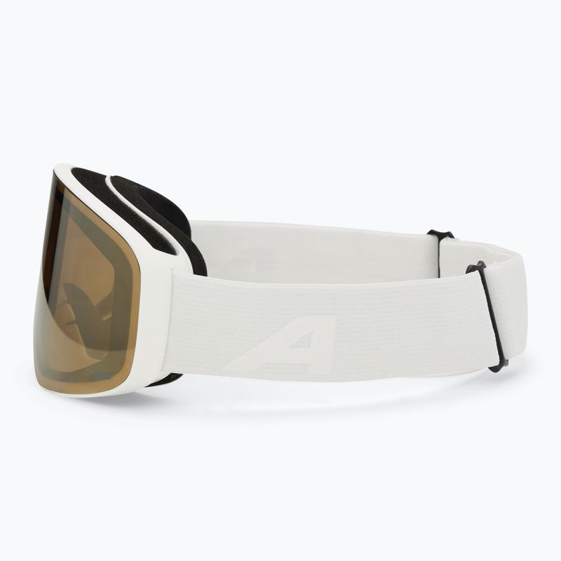 Gogle narciarskie dziecięce Alpina Fernie Q-Lite white matt/ gold 4