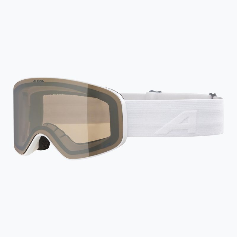 Gogle narciarskie dziecięce Alpina Fernie Q-Lite white matt/ gold 5