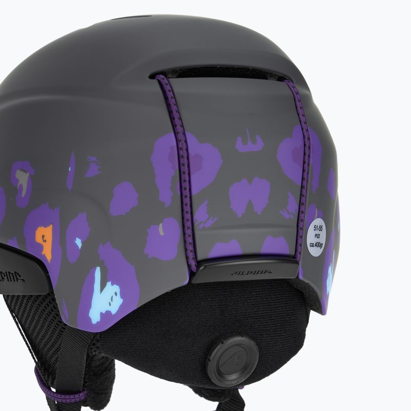 Kask narciarski dziecięcy Alpina Pizi midnight/ grey leo matt 8