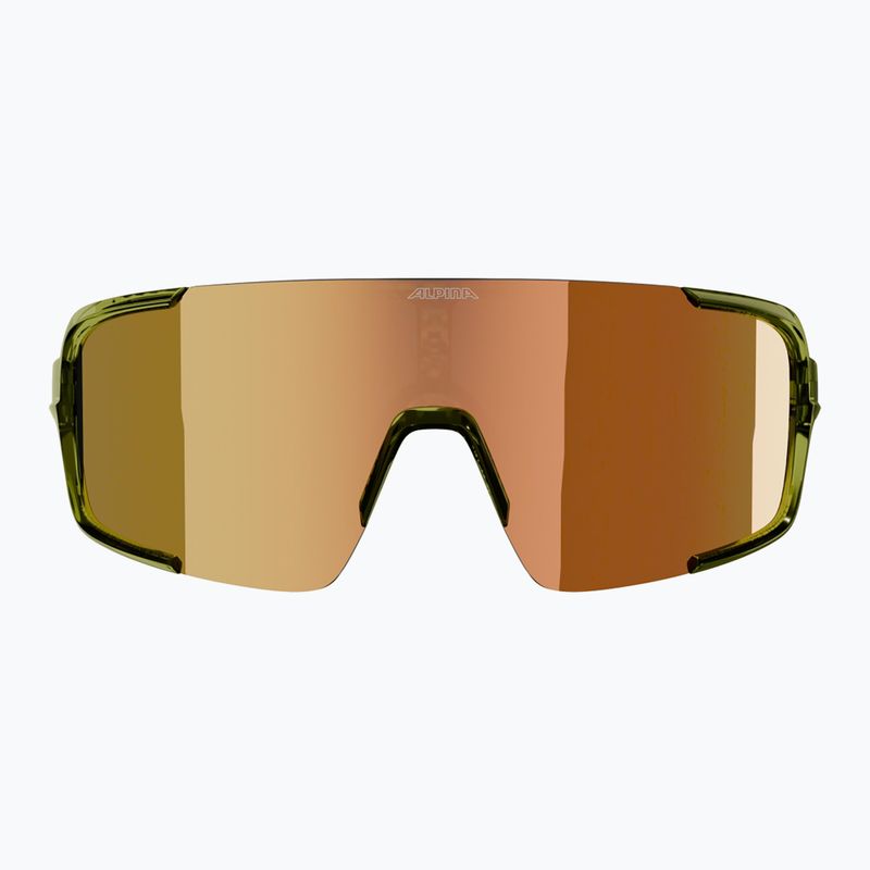 Okulary przeciwsłoneczne Alpina Lumin green transparent gloss/gold mirror 2