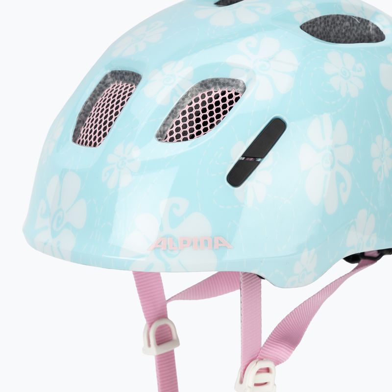 Kask rowerowy dziecięcy Alpina Ximo 2 Jr aqua rose flower gloss 8