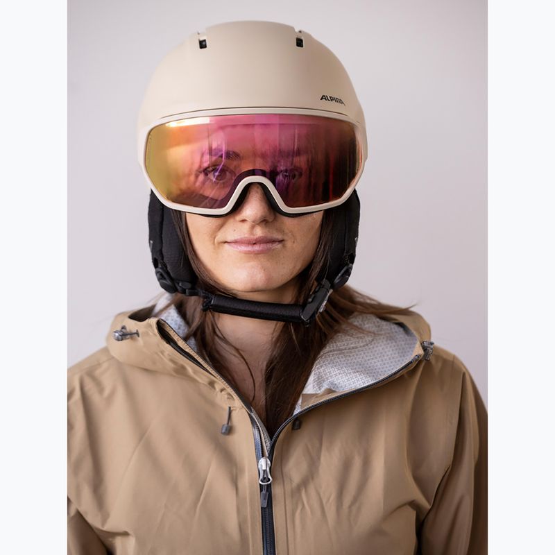 Kask narciarski Alpina Vizzard QV MIPS sand matt 7