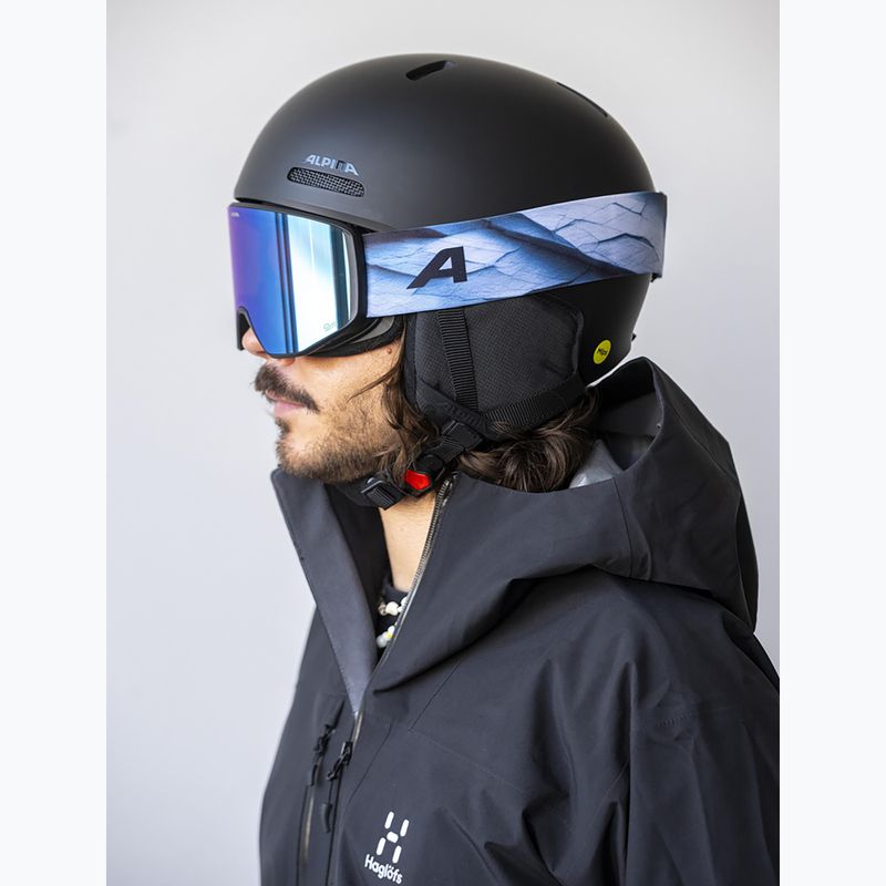 Gogle narciarskie Alpina Venet M Q-Lite black/blue matt 5