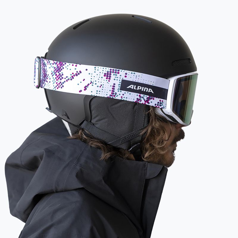 Gogle narciarskie Alpina Venet M Q-Lite white/lilac matt 6