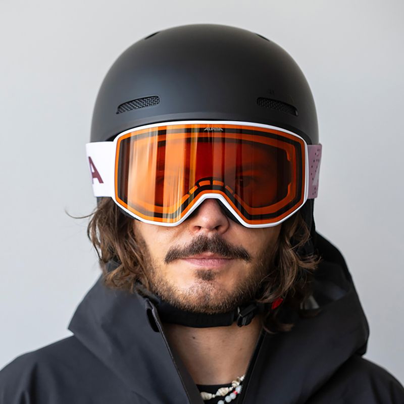 Gogle narciarskie Alpina Venet M white/rose matt 8