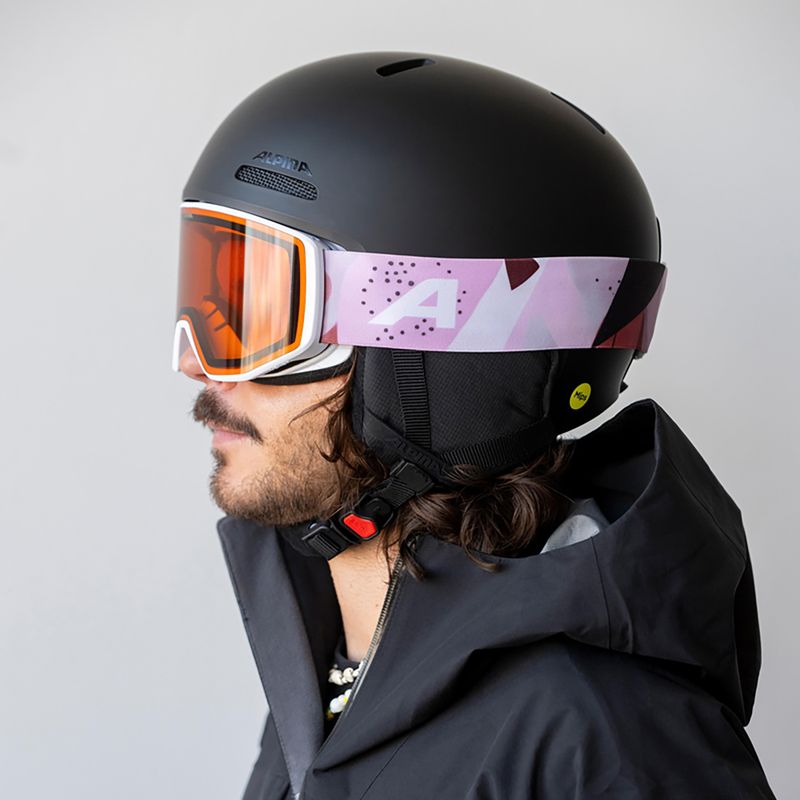 Gogle narciarskie Alpina Venet M white/rose matt 9