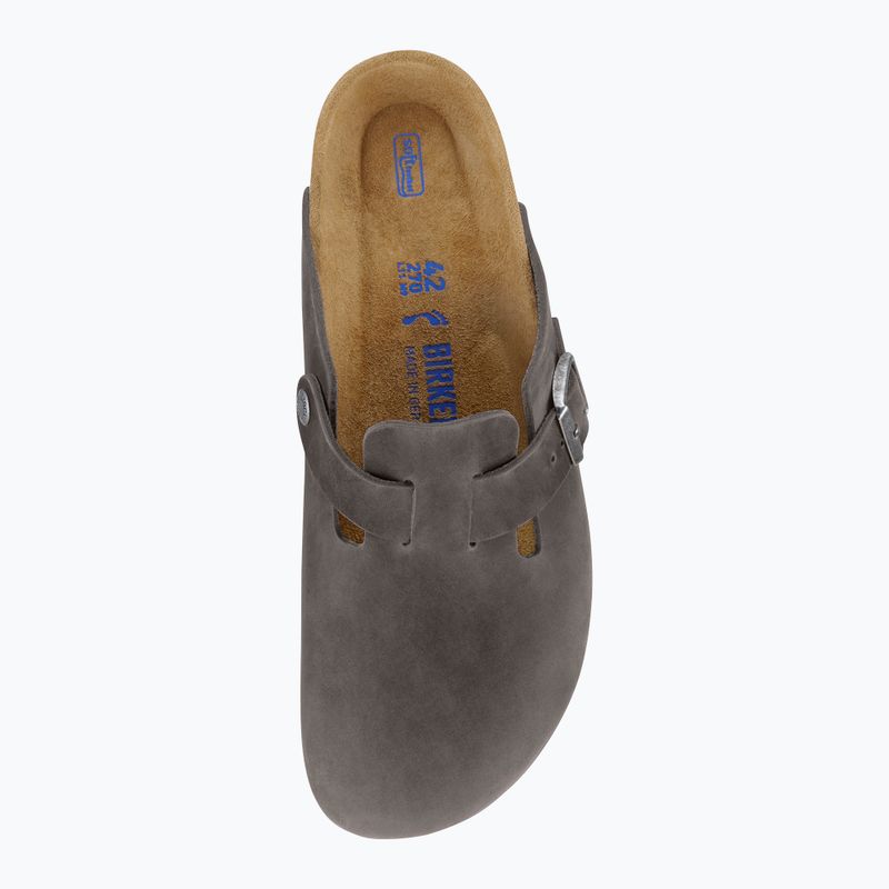 Klapki BIRKENSTOCK Boston Soft Footbed Oiled Leather Regular iron 10