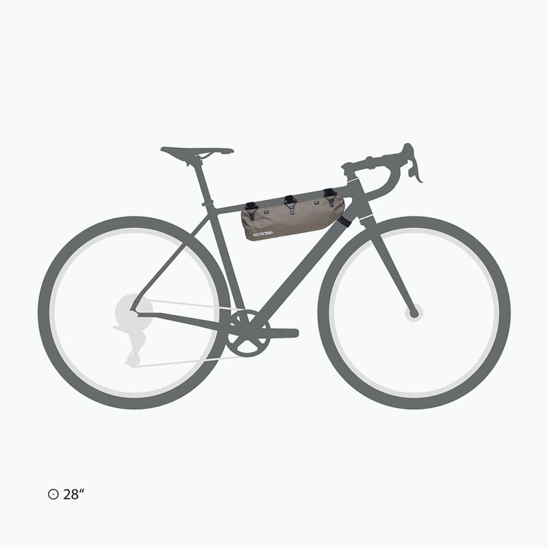 Torba rowerowa na ramę ORTLIEB Frame-Pack RC Toptube 3 l dark sand 8