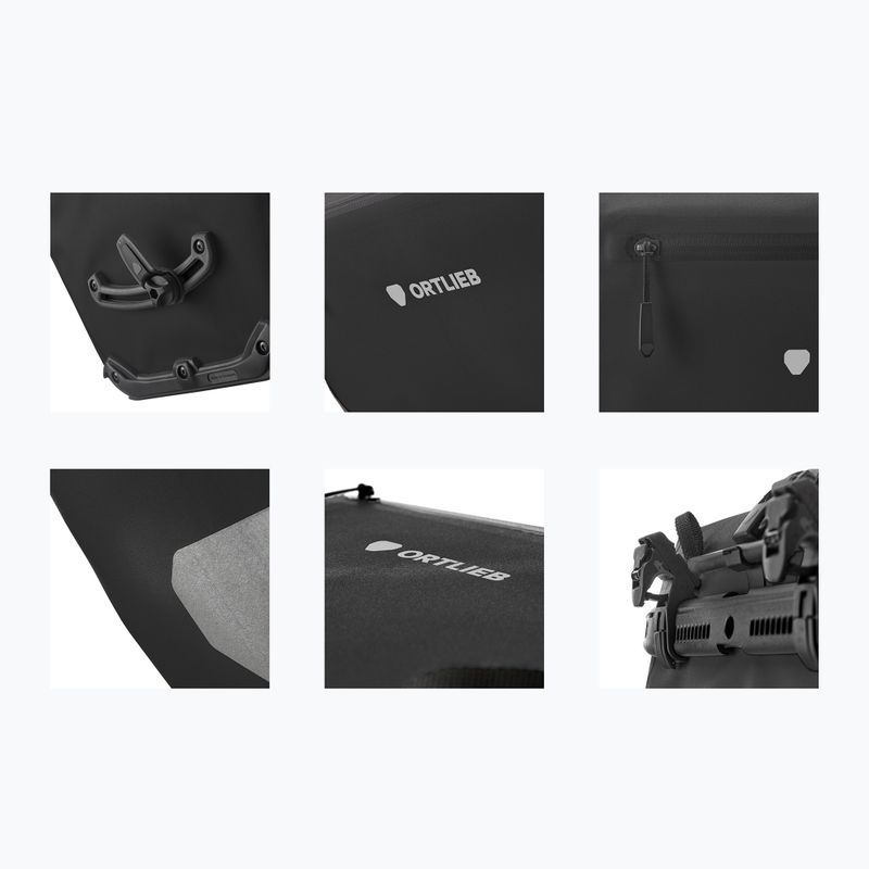 Sakwa rowerowa ORTLIEB Back-Roller Zip-Pocket Tidura Strong QL2.2 20 l black 9