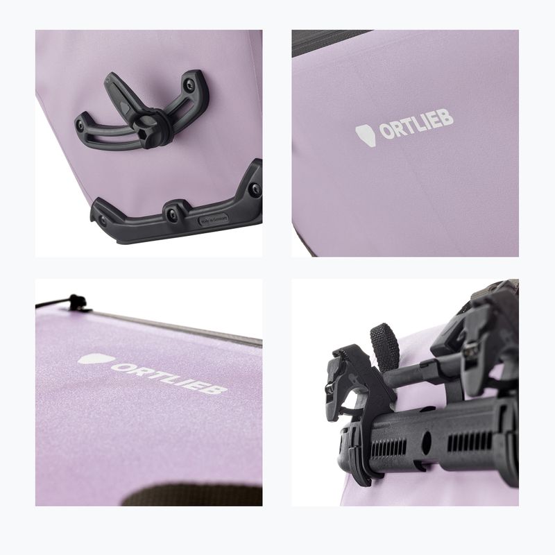 Sakwa rowerowa ORTLIEB Back-Roller Zip-Pocket Tidura Strong QL2.2 20 l lavender 9