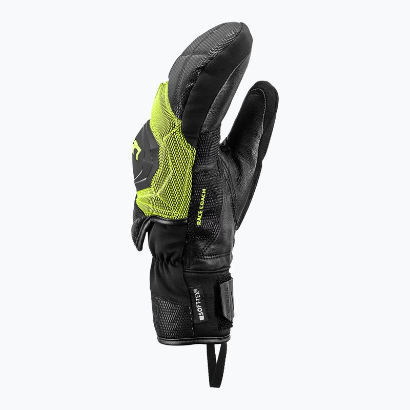 Rękawice narciarskie męskie LEKI WCR Coach 3D Mitt black/ice lemon 4
