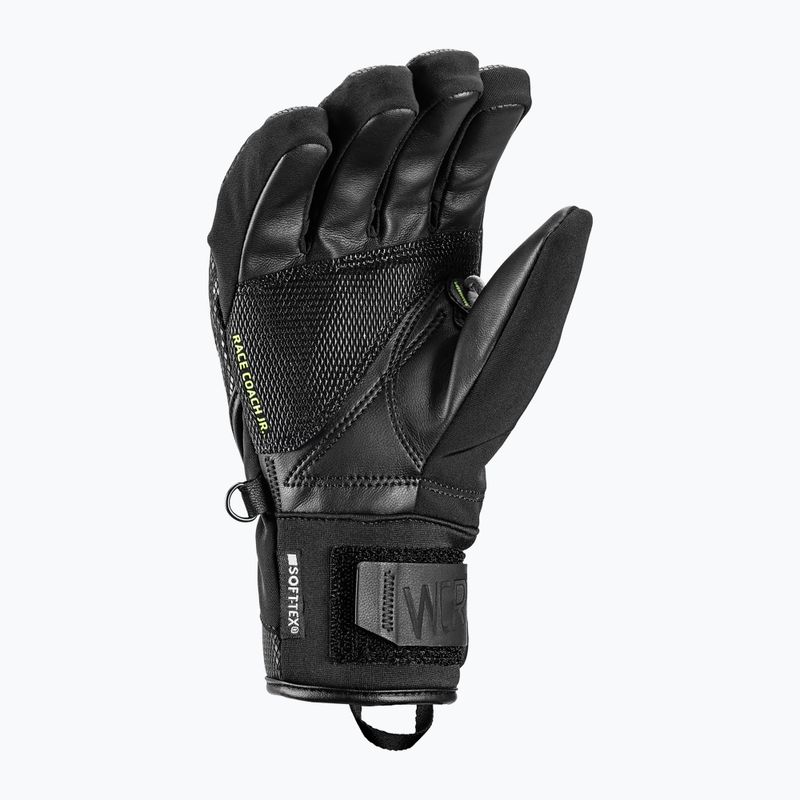 Rękawice narciarskie dziecięce LEKI WCR C-Tech 3D Junior black/ice lemon 3