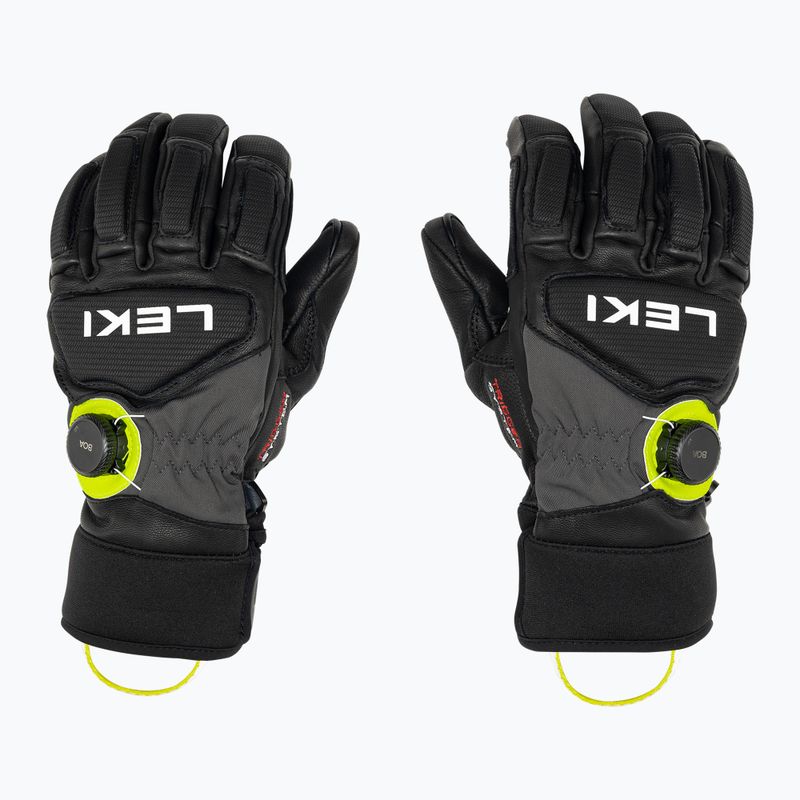 Rękawice narciarskie męskie LEKI Griffin Tune 3D Boa black/graphite/ice lemon 4