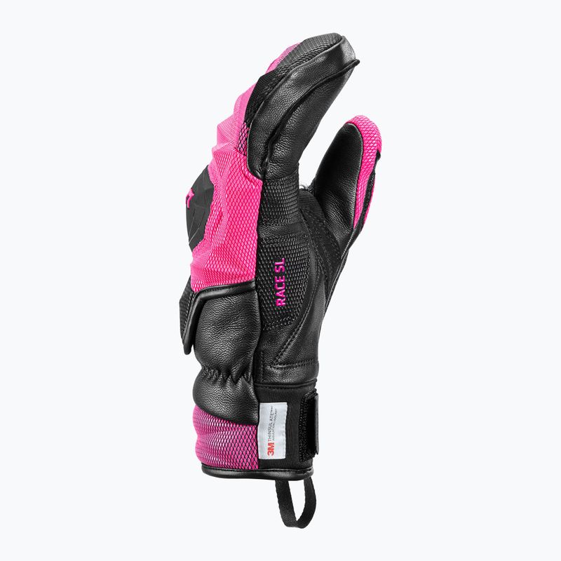 Rękawice narciarskie damskie LEKI WCR Venom SL 3D Mitt black/pink 11