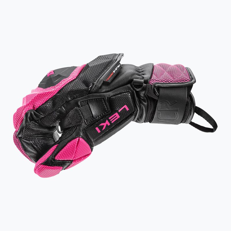 Rękawice narciarskie damskie LEKI WCR Venom SL 3D Mitt black/pink 12