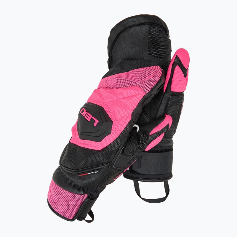 Rękawice narciarskie damskie LEKI WCR Venom SL 3D Mitt black/pink 2