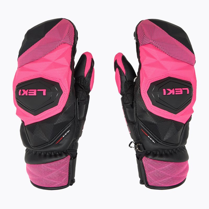 Rękawice narciarskie damskie LEKI WCR Venom SL 3D Mitt black/pink 4