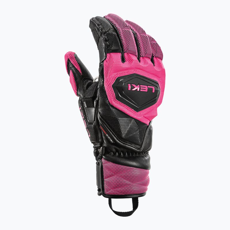 Rękawice narciarskie damskie LEKI WCR Venom SL 3D black/ pink 8