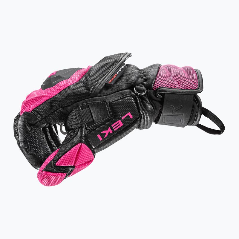 Rękawice narciarskie damskie LEKI WCR Venom SL 3D black/ pink 11