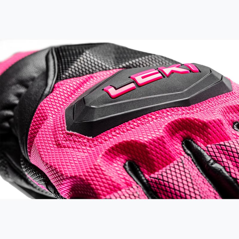 Rękawice narciarskie damskie LEKI WCR Venom SL 3D black/ pink 13