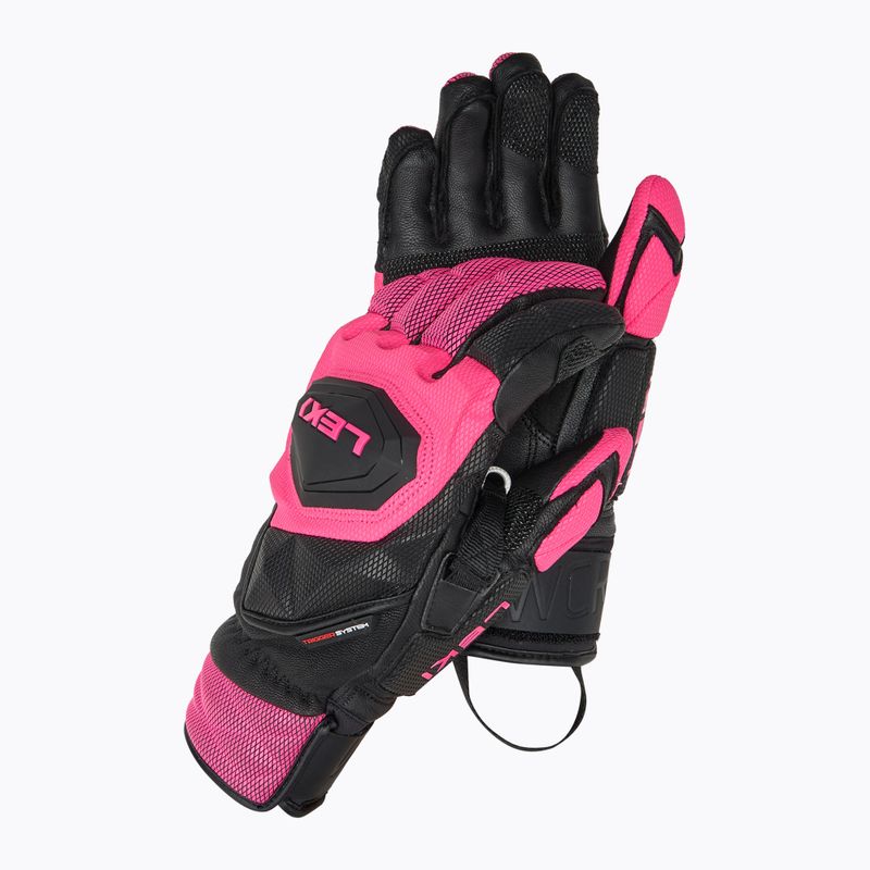 Rękawice narciarskie damskie LEKI WCR Venom SL 3D black/ pink 2