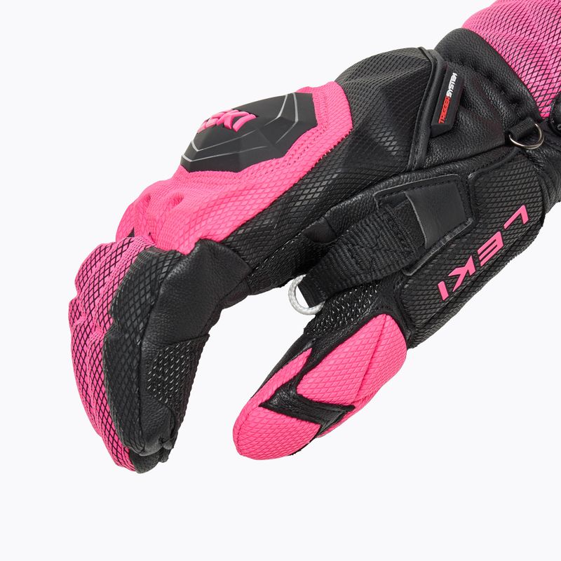 Rękawice narciarskie damskie LEKI WCR Venom SL 3D black/ pink 5