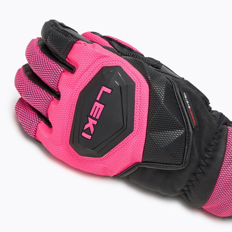Rękawice narciarskie damskie LEKI WCR Venom SL 3D black/ pink 6