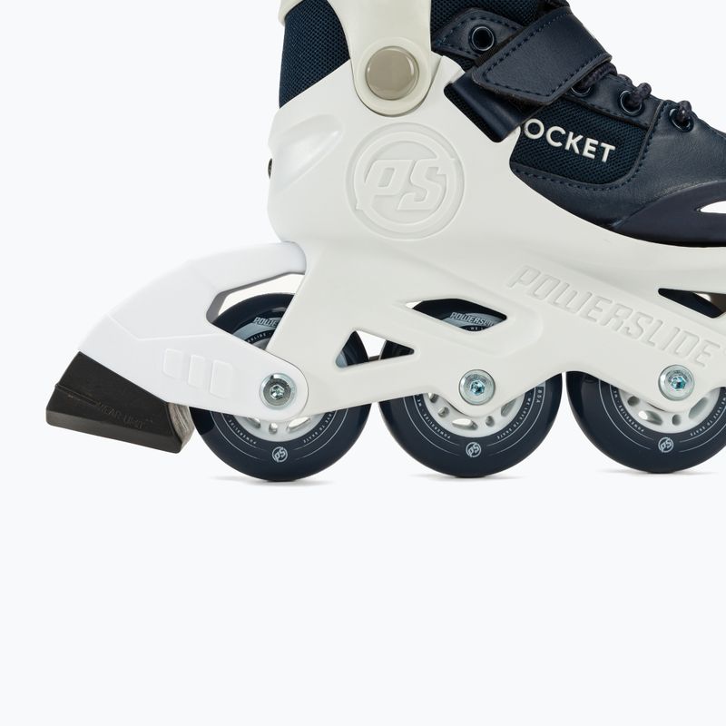 Rolki dziecięce Powerslide Rocket Jr white/navy blue 7