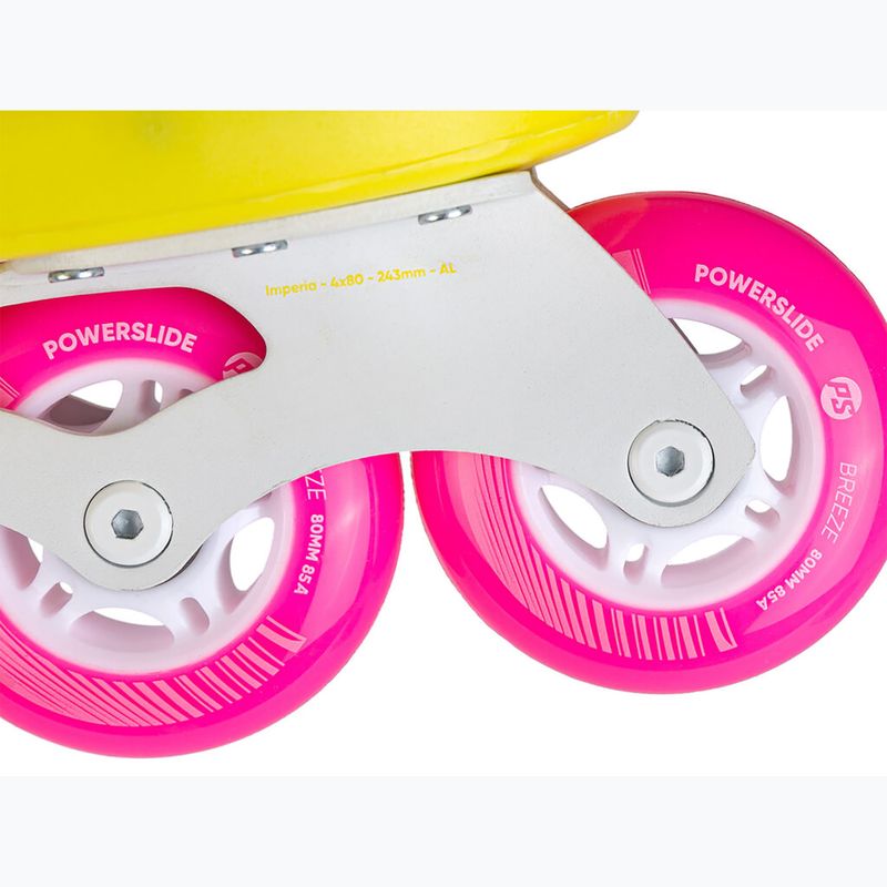 Rolki damskie Powerslide Zoom neon yellow 14