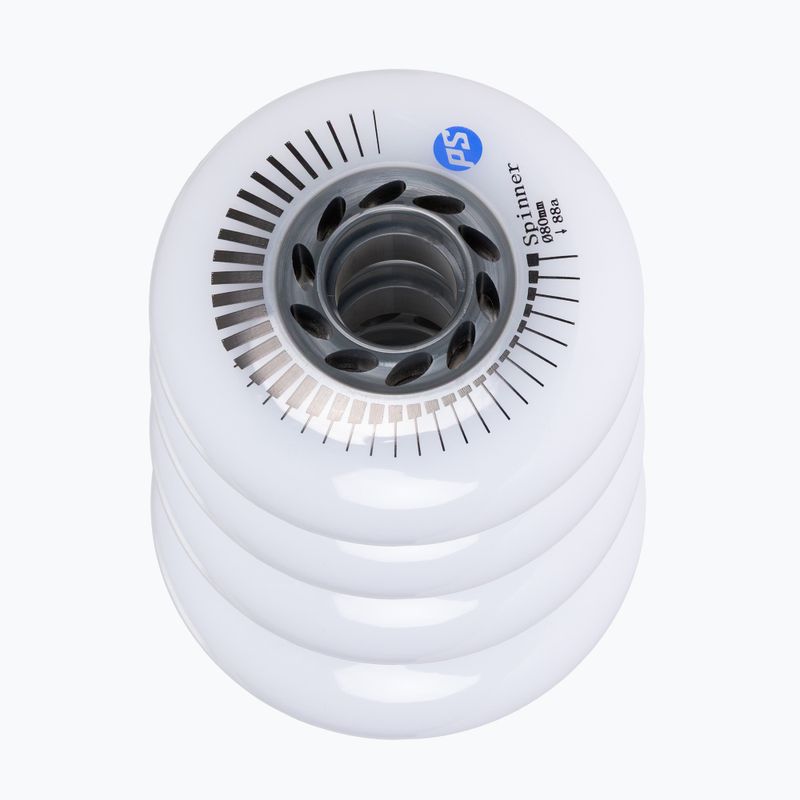 Kółka do rolek Powerslide Spinner 80 mm/88A 4 szt. white 3