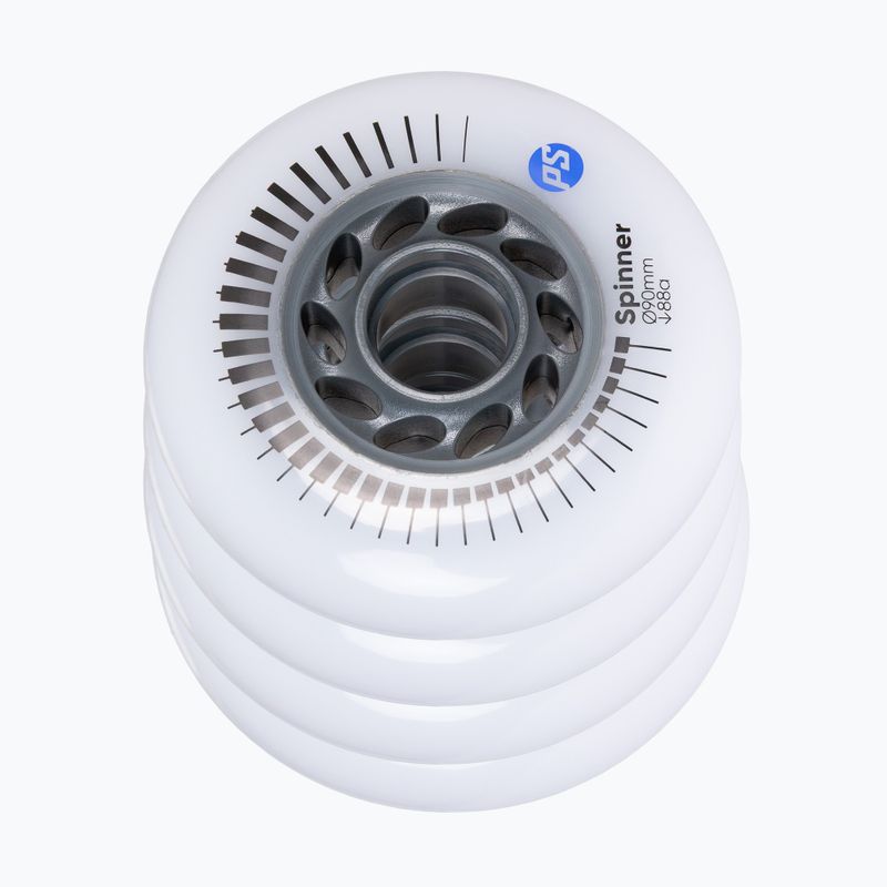 Kółka do rolek Powerslide Spinner 90 mm/88A 4 szt. white 3