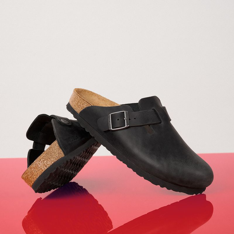 Klapki BIRKENSTOCK Boston LEOI Regular black 10