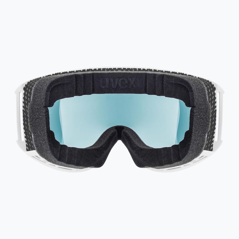 Gogle narciarskie UVEX Topic white matt/mirror orange blue 5