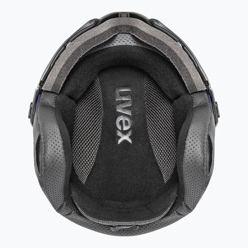 Kask narciarski UVEX Instinct Visor navy matt/mirror silver/smoke 4