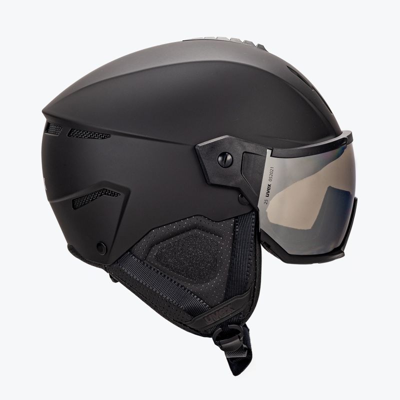 Kask narciarski UVEX Instinct Visor black matt/mirror silver/smoke 4