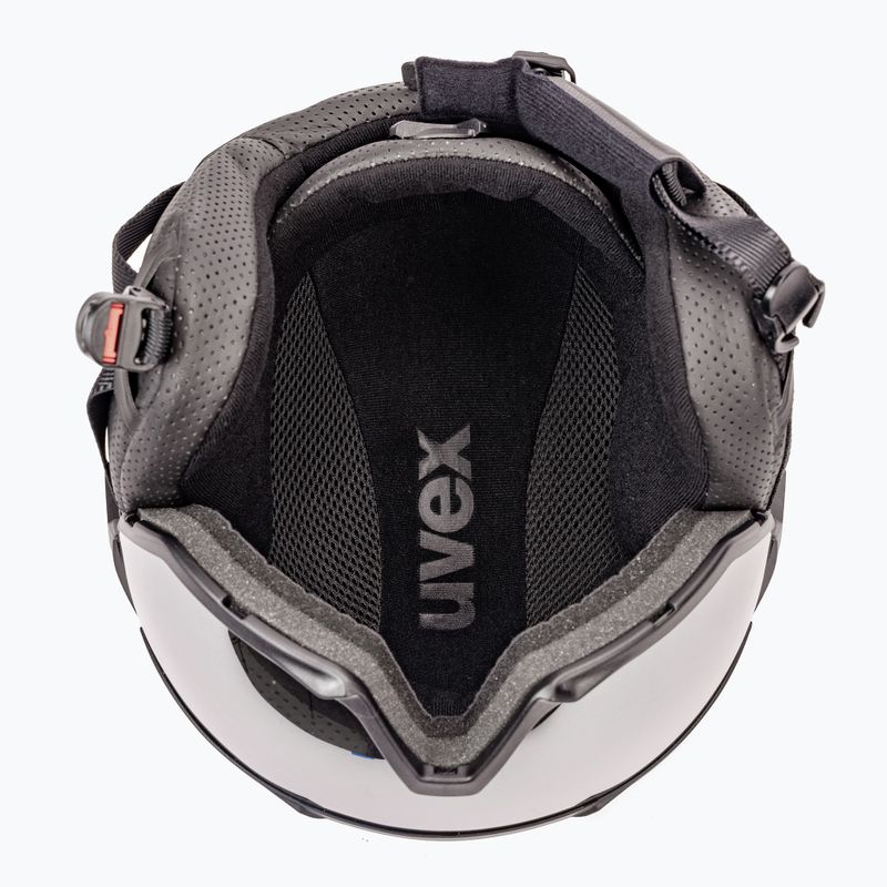 Kask narciarski UVEX Instinct Visor black matt/mirror silver/smoke 5
