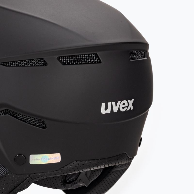 Kask narciarski UVEX Instinct Visor black matt/mirror silver/smoke 6