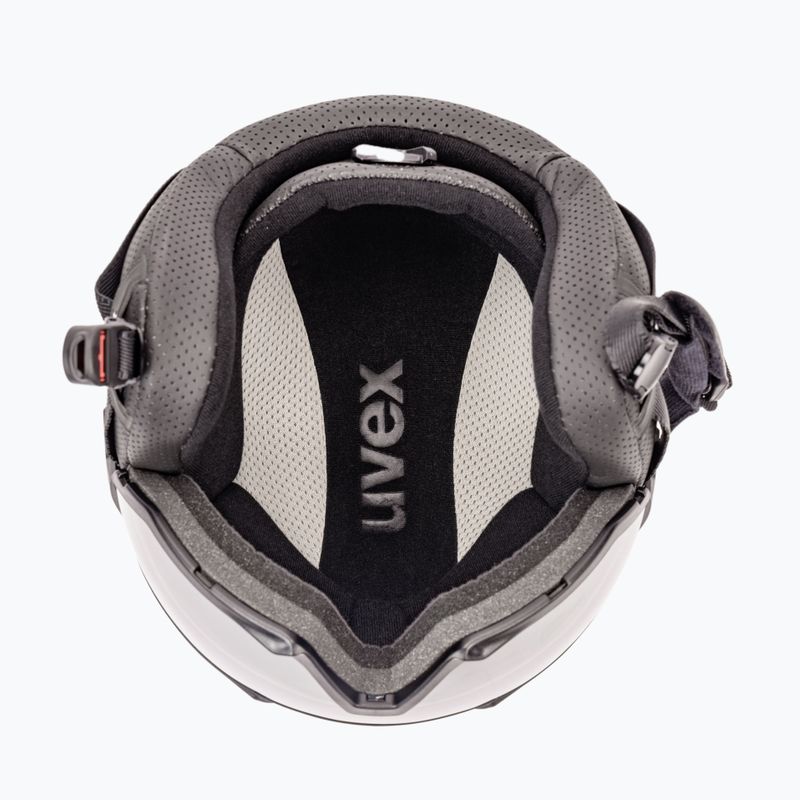 Kask narciarski UVEX Instinct Visor white/black matt/mirror silver/smoke 5