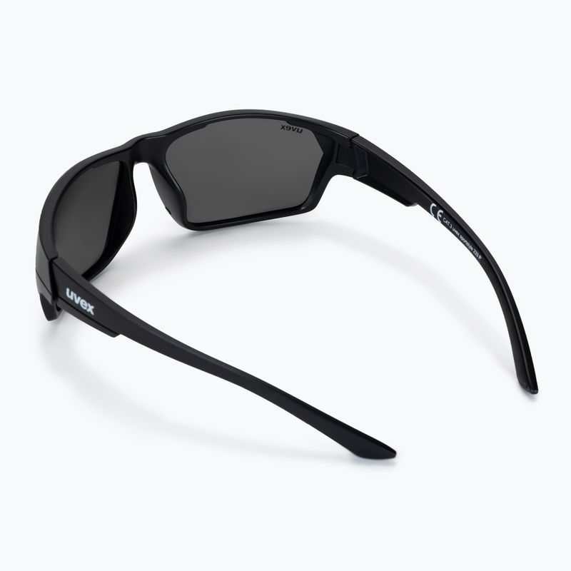 Okulary przeciwsłoneczne UVEX Sportstyle 233 P black matt/polavision litemirror silver 2