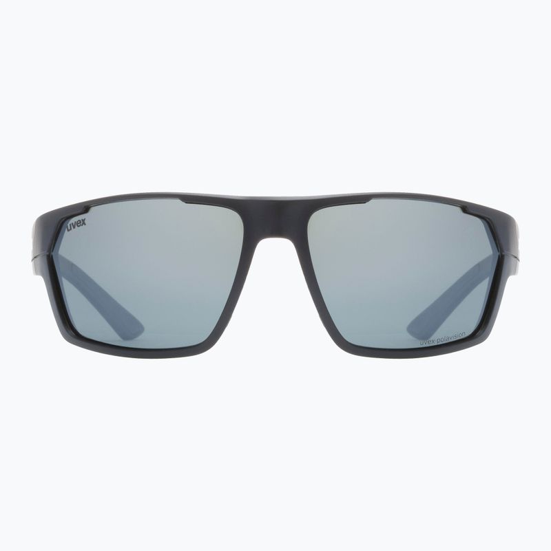 Okulary przeciwsłoneczne UVEX Sportstyle 233 P black matt/polavision litemirror silver 6