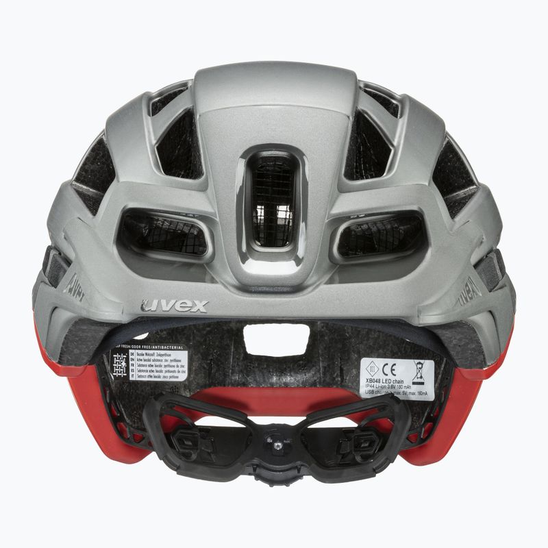 Kask rowerowy UVEX Finale Light 2.0 silver/red matt 2