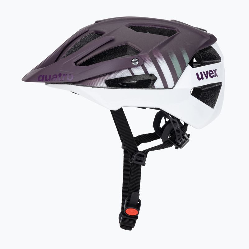 Kask rowerowy UVEX Quatro CC plum/white matt 3